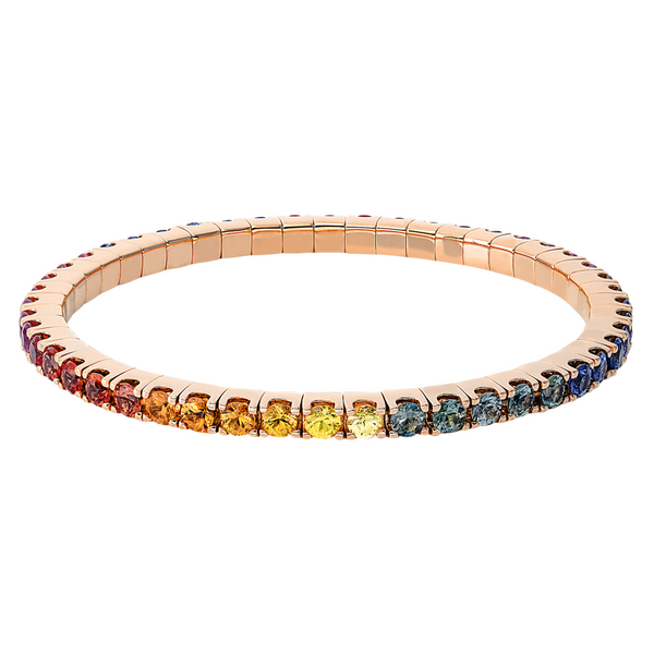 Brogle Selection Saphirarmband Rainbow flexibel Brogle Selection Saphirarmband Rainbow flexibel
