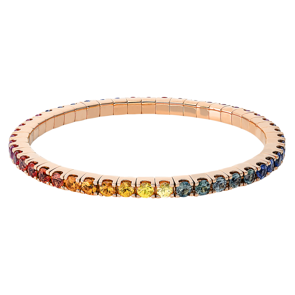 Brogle Selection Saphirarmband Rainbow flexibel Brogle Selection Saphirarmband Rainbow flexibel