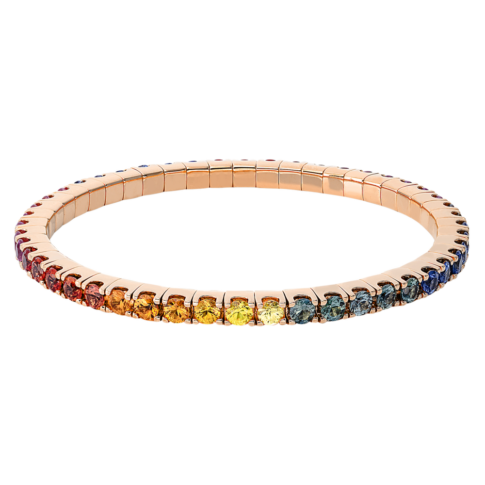 Brogle Selection Saphirarmband Rainbow flexibel Brogle Selection Saphirarmband Rainbow flexibel