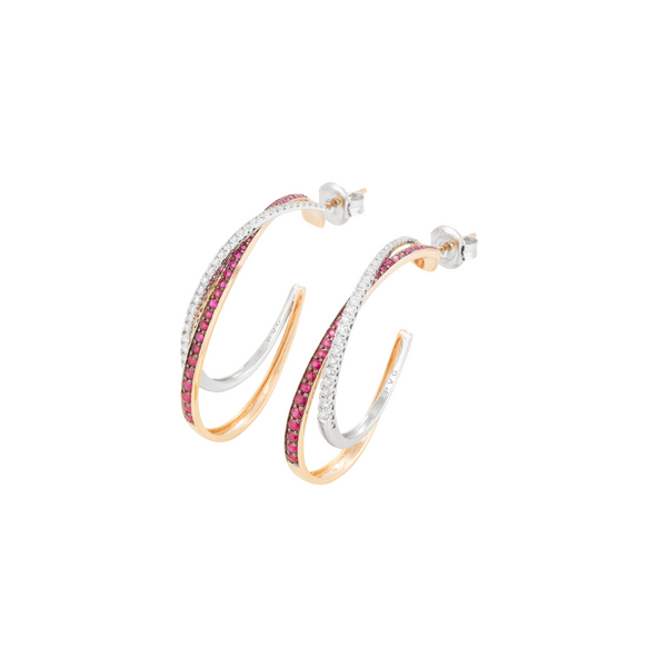 Ponte Vecchio Gioielli Promesse hoop earrings