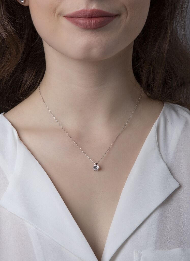 Brogle Selection necklace with pendant Marie from 0.7 carat Brogle Selection necklace with pendant Marie from 0.7 carat