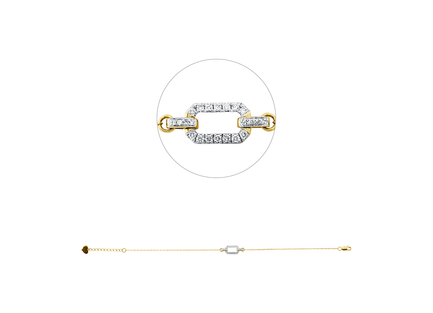 Brogle Classic Bicolor Diamantarmband Brogle Classic Bicolor Diamantarmband