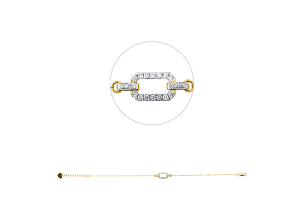 Brogle Classic Bicolor Diamantarmband Brogle Classic Bicolor Diamantarmband