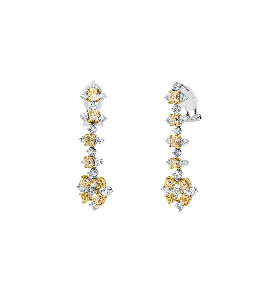 Brogle Selection Bicolor diamond earrings Brogle Selection Bicolor diamond earrings