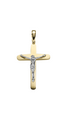 Brogle Classic Bicolor Kreuzanhänger aus Gold