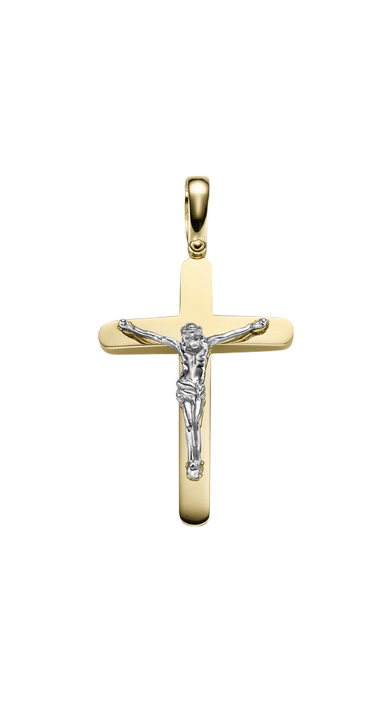 Brogle Classic Bicolor Kreuzanhänger aus Gold Brogle Classic Bicolor Kreuzanhänger aus Gold