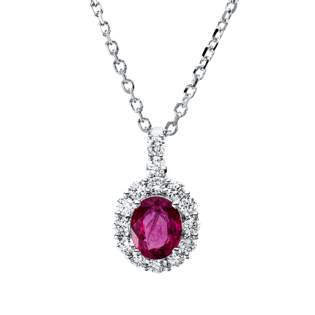 Brogle Classic Kette mit Rubinanhänger