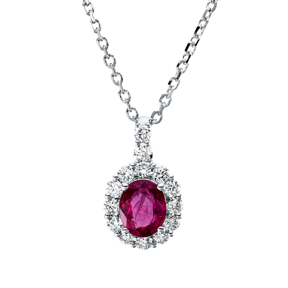 Brogle Classic Kette mit Rubinanhänger Brogle Classic Kette mit Rubinanhänger