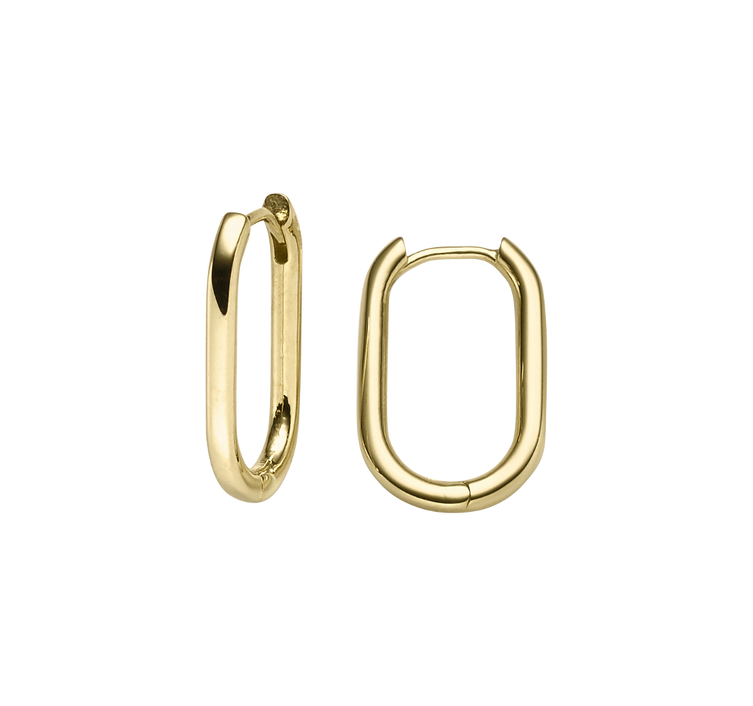 Brogle Classic gold hoop earrings Brogle Classic gold hoop earrings