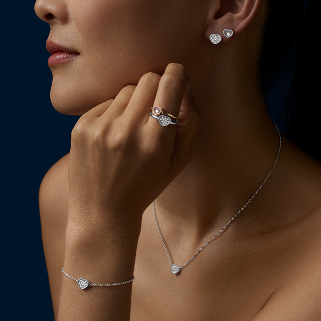Chopard My Happy Hearts Stud Earrings