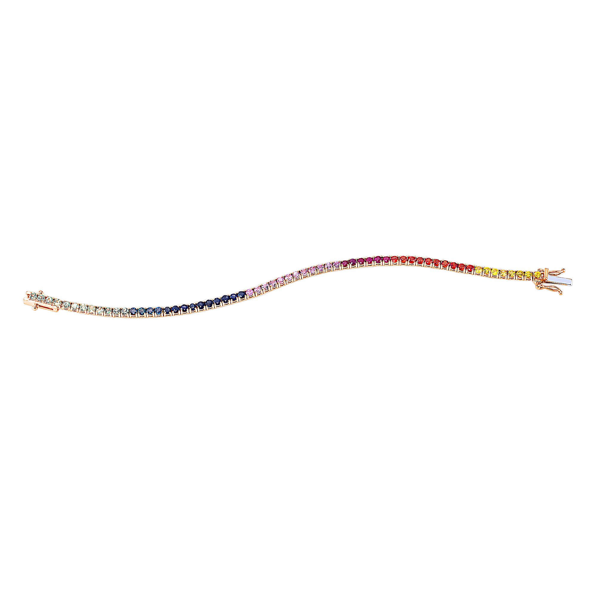Brogle Classic sapphire bracelet Rainbow Brogle Classic sapphire bracelet Rainbow