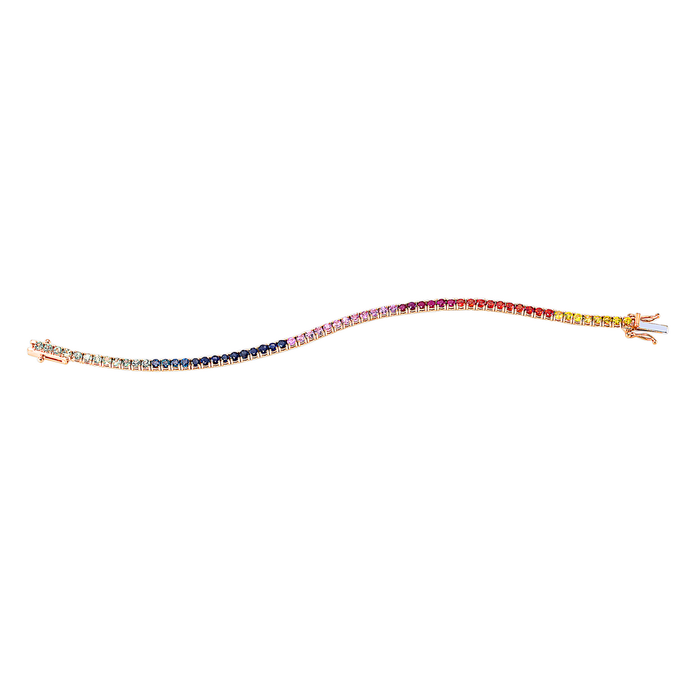 Brogle Classic sapphire bracelet Rainbow Brogle Classic sapphire bracelet Rainbow