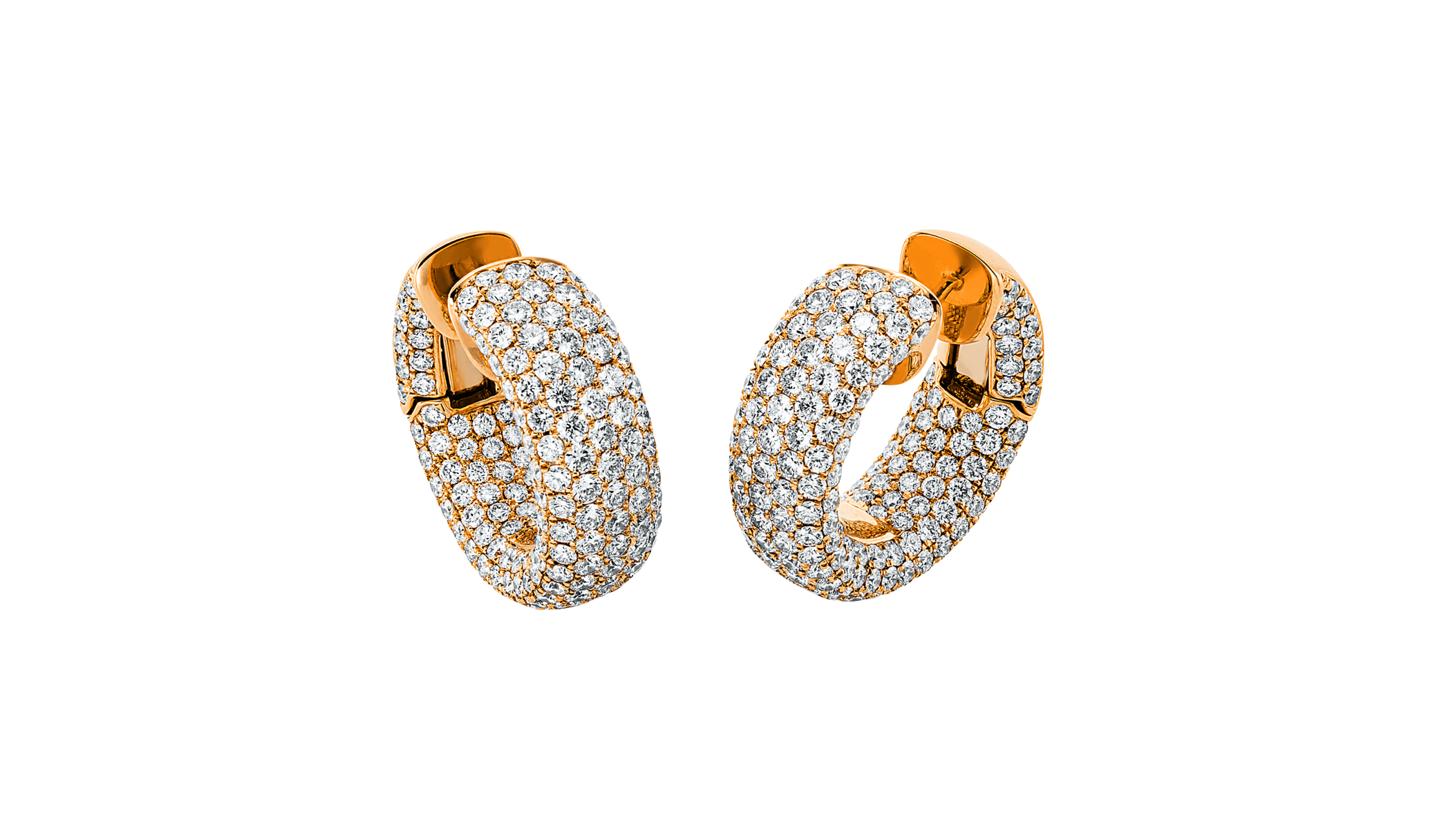 Brogle Selection diamond hoop earrings Brogle Selection diamond hoop earrings