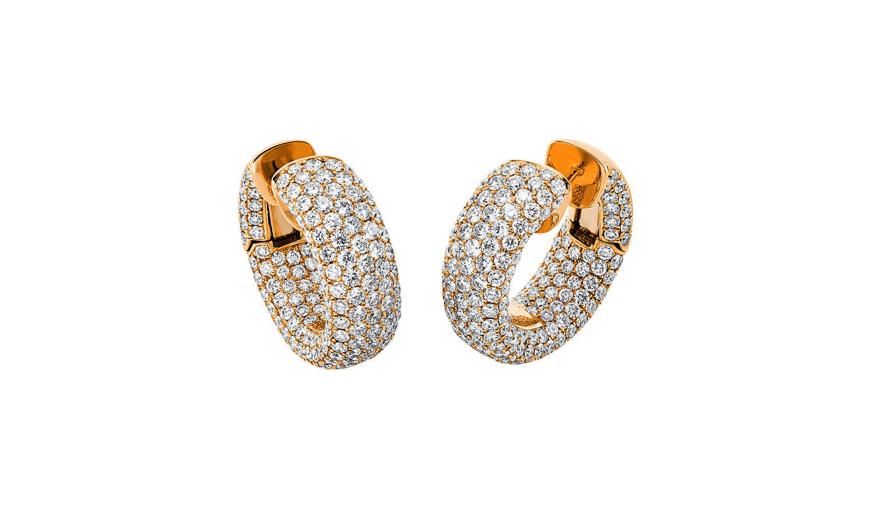 Brogle Selection diamond hoop earrings Brogle Selection diamond hoop earrings