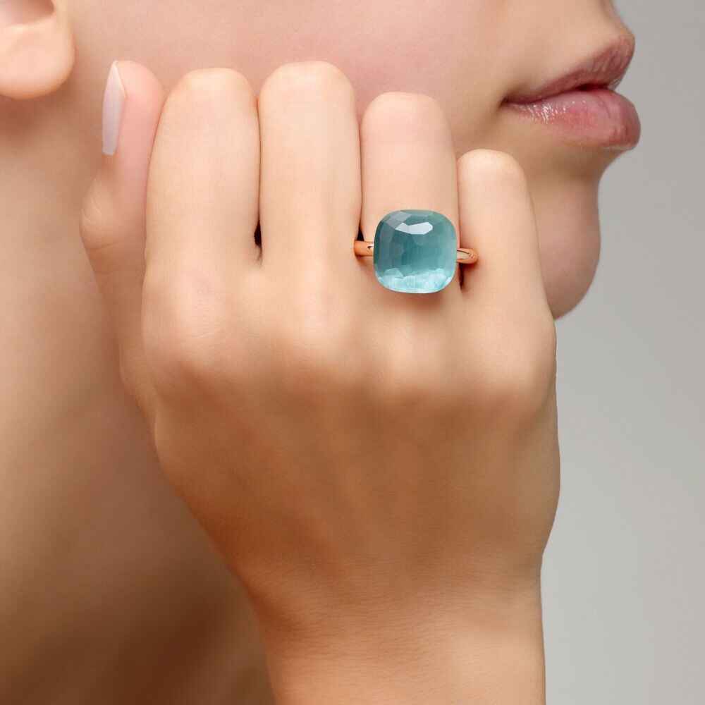 Pomellato Nudo Assoluto Blue Topaz Ring