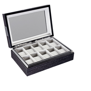 Heisse & Söhne watch box with viewing window Executive 10