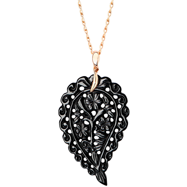 Tamara Comolli India Leaf Onyx L Pendant