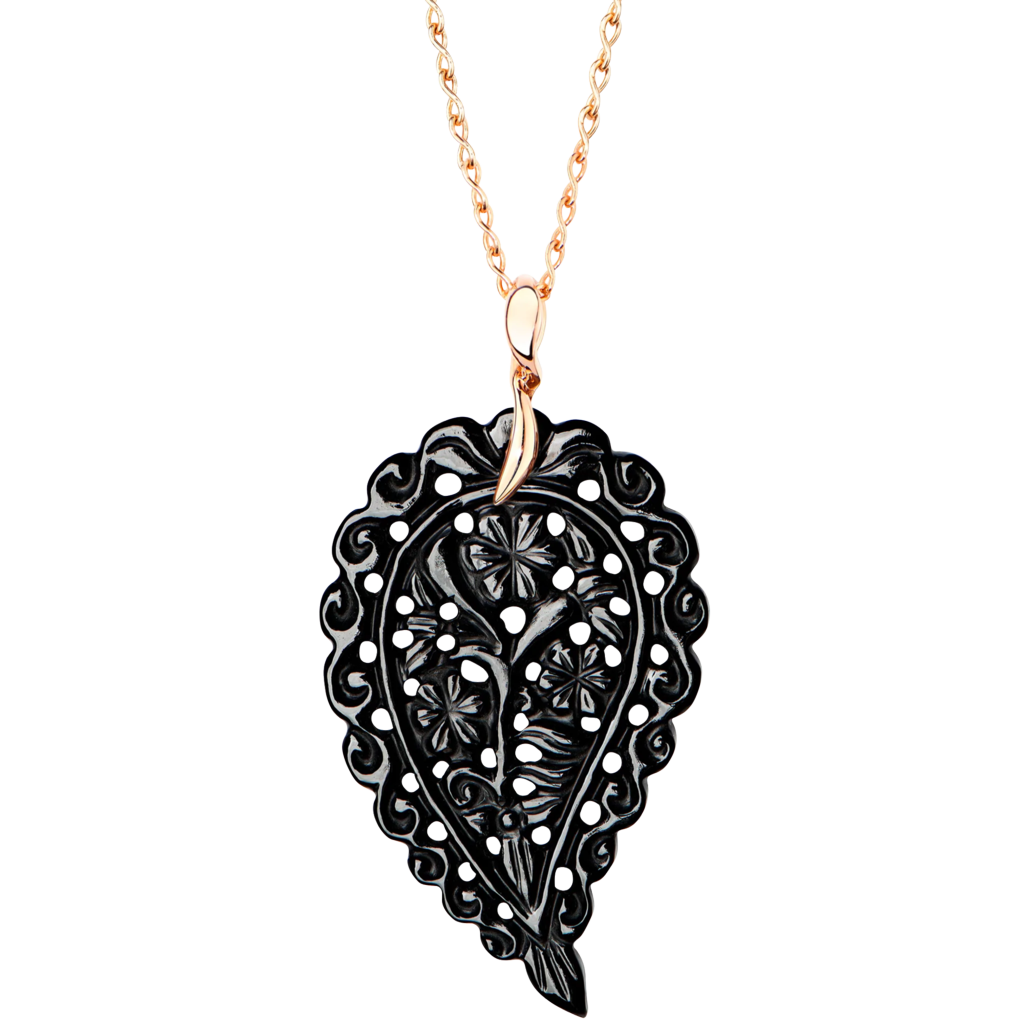 Tamara Comolli India Leaf Onyx L Anhänger Tamara Comolli India Leaf Onyx L Anhänger