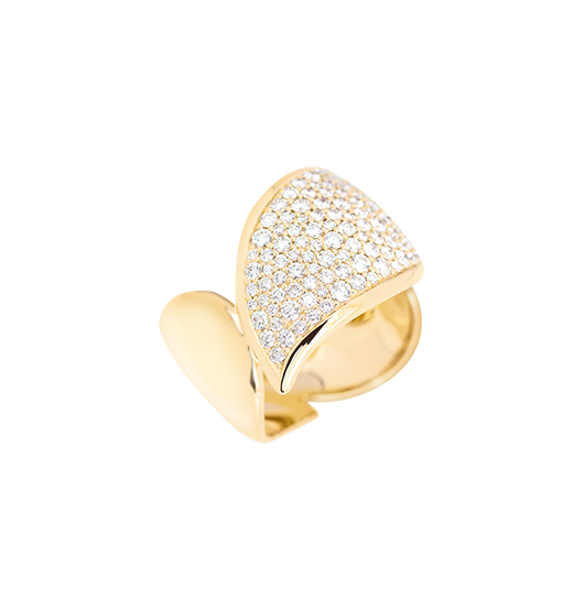 Tamara Comolli Signature Wave Pavé Ring