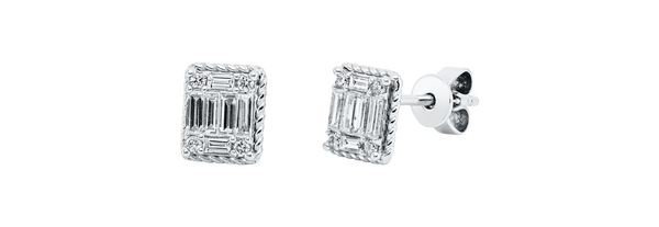 Brogle Classic diamond stud earrings