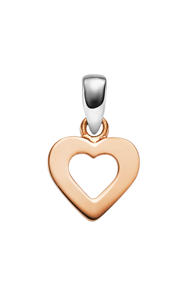 Brogle Classic bicolor heart pendant in gold Brogle Classic bicolor heart pendant in gold