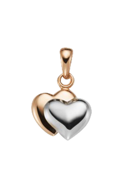 Brogle Classic bicolor heart pendant in gold Brogle Classic bicolor heart pendant in gold