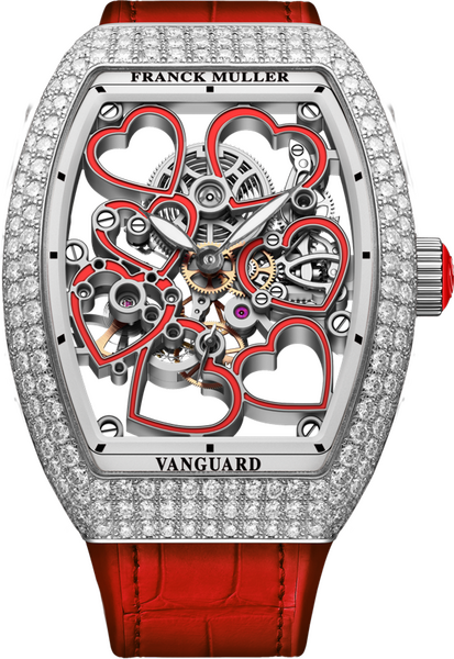 Franck Muller Vanguard Heart Skeleton 42.3 x 32mm