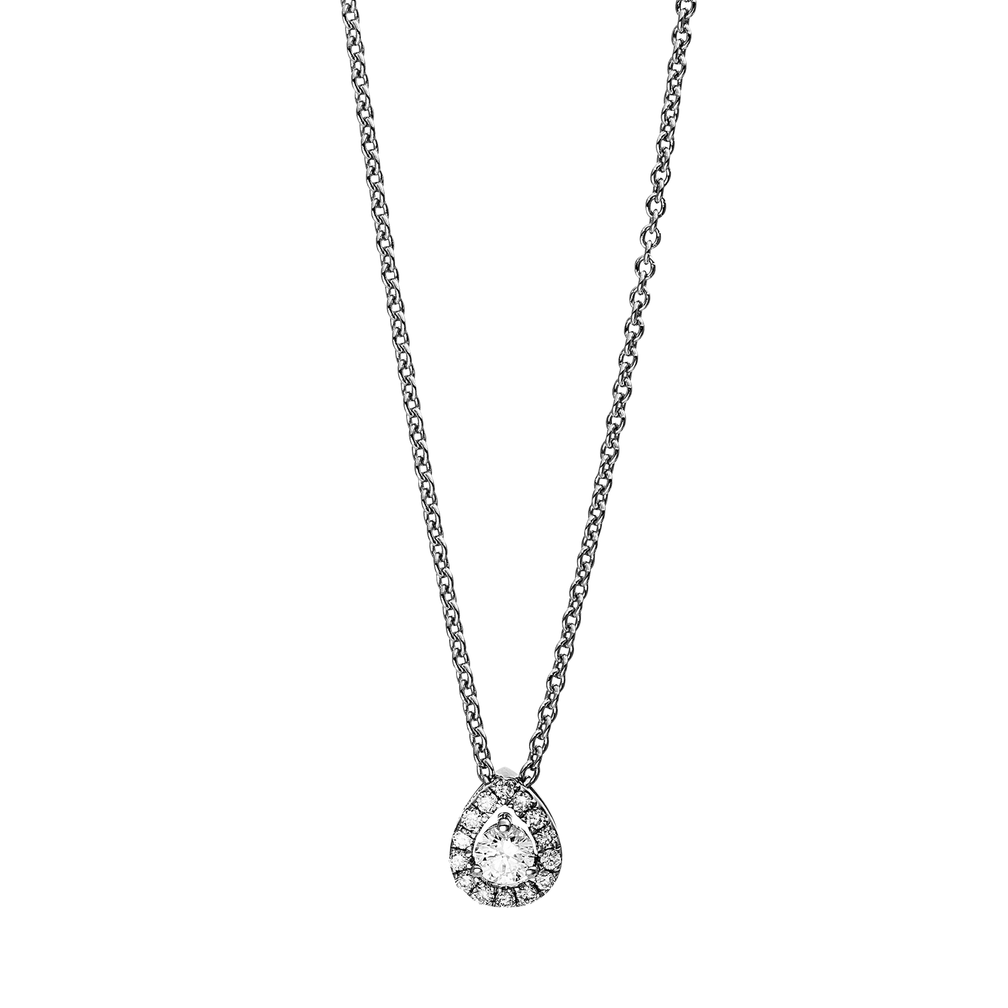 Brogle Classic necklace with diamond pendant Brogle Classic necklace with diamond pendant