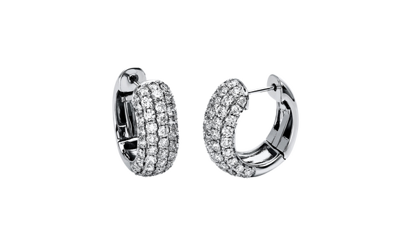 Brogle Selection diamond hoop earrings