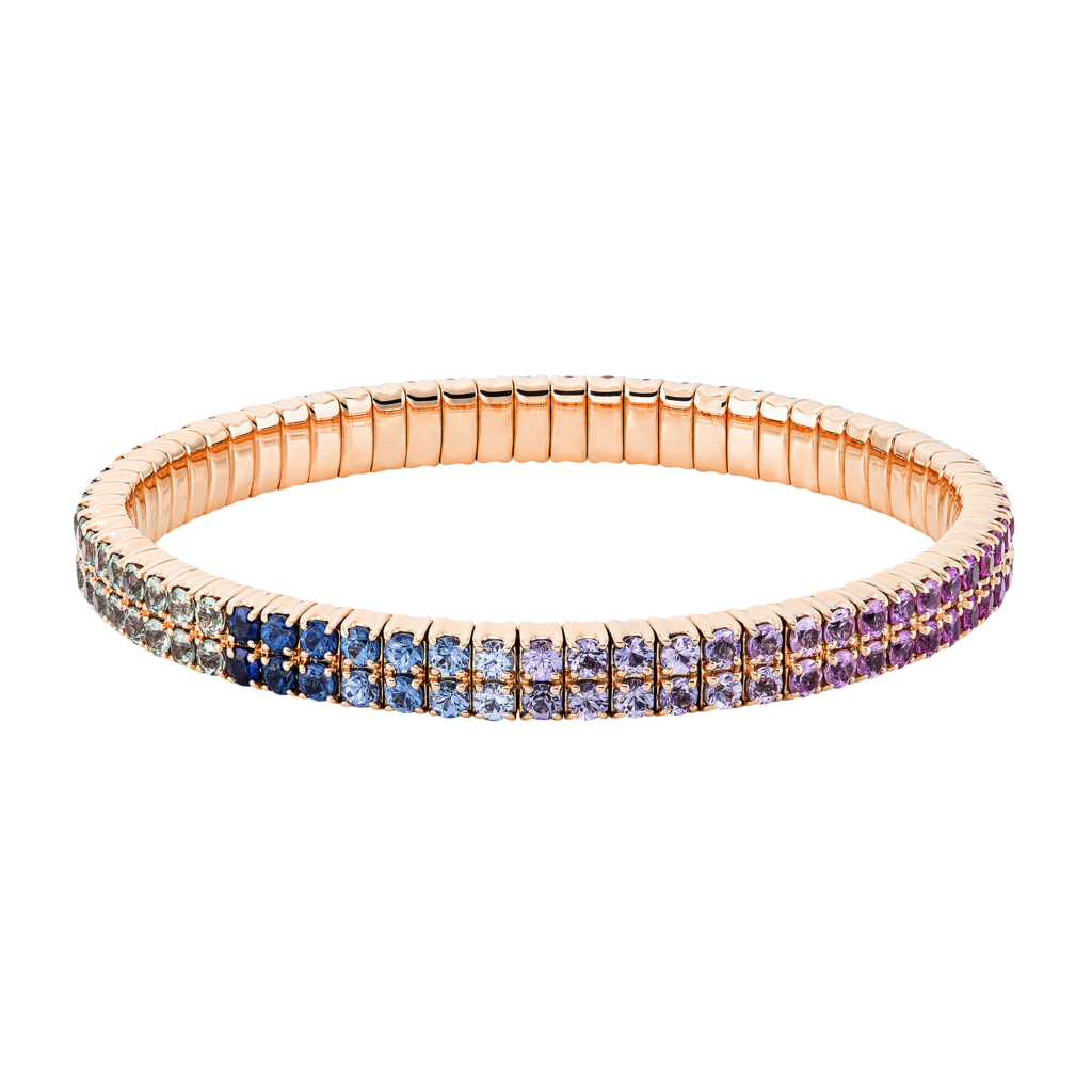 Brogle Selection sapphire bracelet Rainbow flexible Brogle Selection sapphire bracelet Rainbow flexible