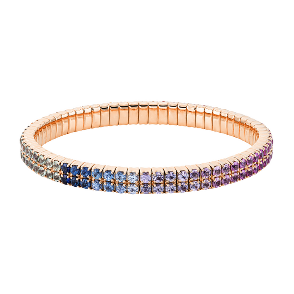 Brogle Selection sapphire bracelet Rainbow flexible Brogle Selection sapphire bracelet Rainbow flexible