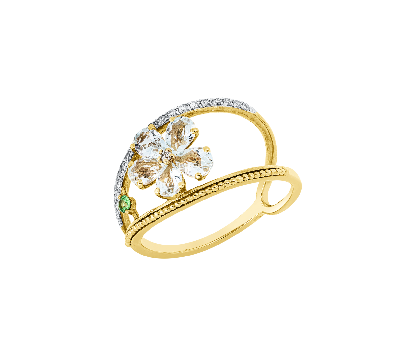 Brogle Classic colored stone ring