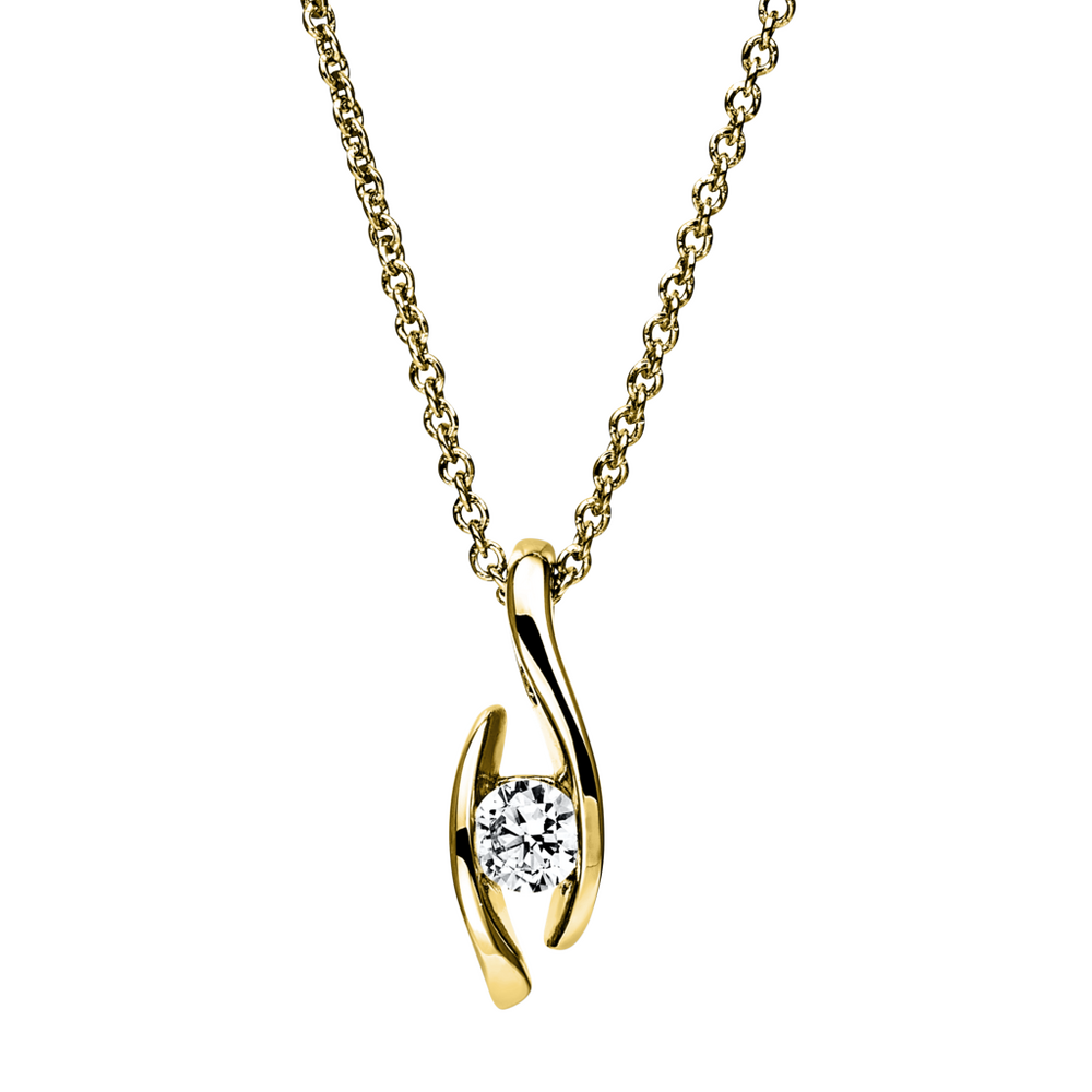 Brogle solitaire necklace