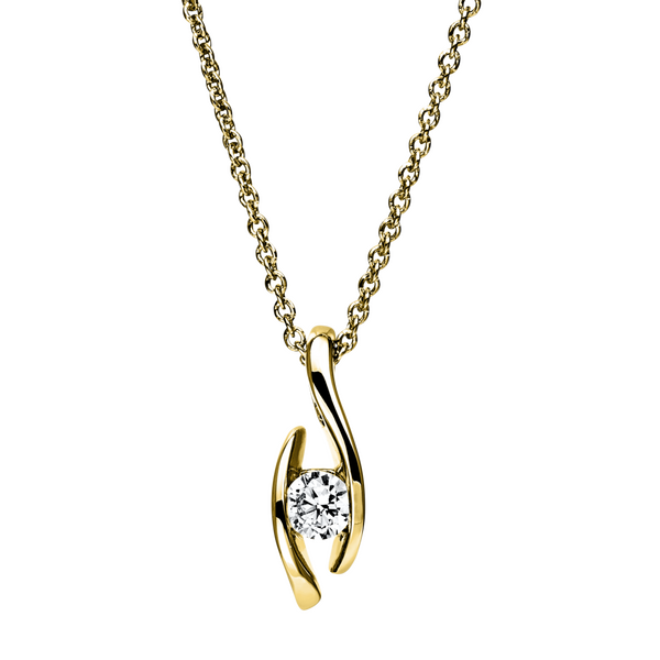 Brogle solitaire necklace