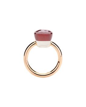 PAA1100 O6000 000OG 030 Pomellato ring nudo classic rose gold 18kt white gold 18kt garnet a97f672c3ad87c316