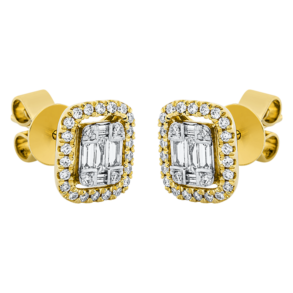 Brogle Selection Illusion diamond stud earrings