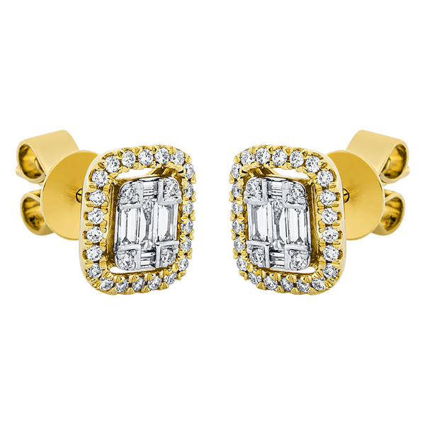 Brogle Selection Illusion diamond stud earrings