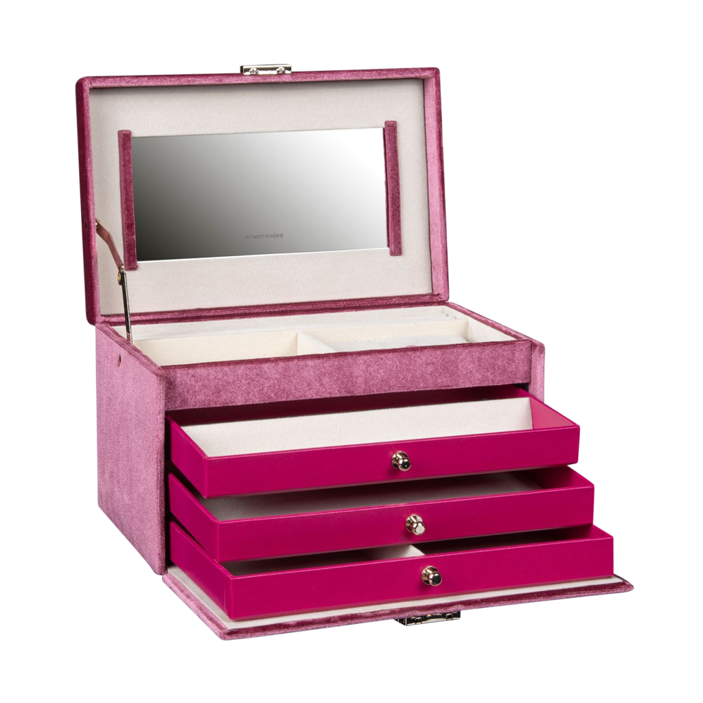 Friedrich Schmuckkoffer Chenille - Fuchsia Friedrich Schmuckkoffer Chenille - Fuchsia