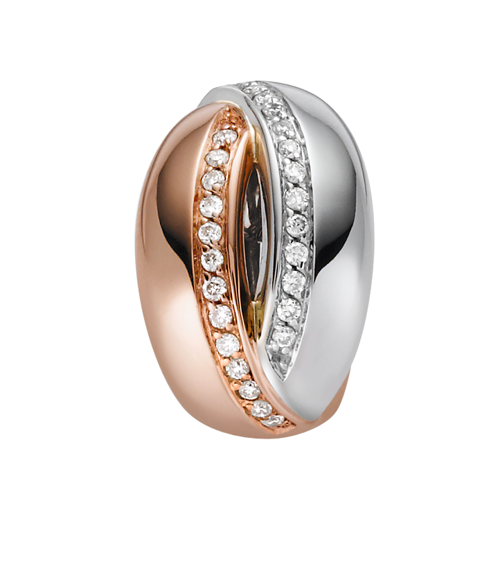 Brogle Classic Bicolor Diamond Pendant Brogle Classic Bicolor Diamond Pendant