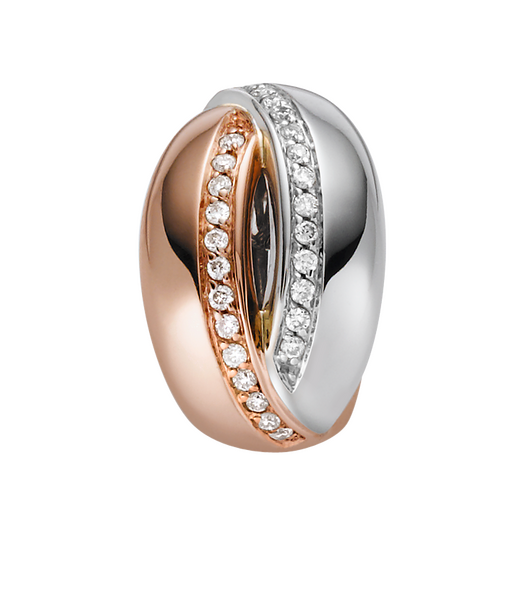 Brogle Classic Bicolor Diamond Pendant Brogle Classic Bicolor Diamond Pendant