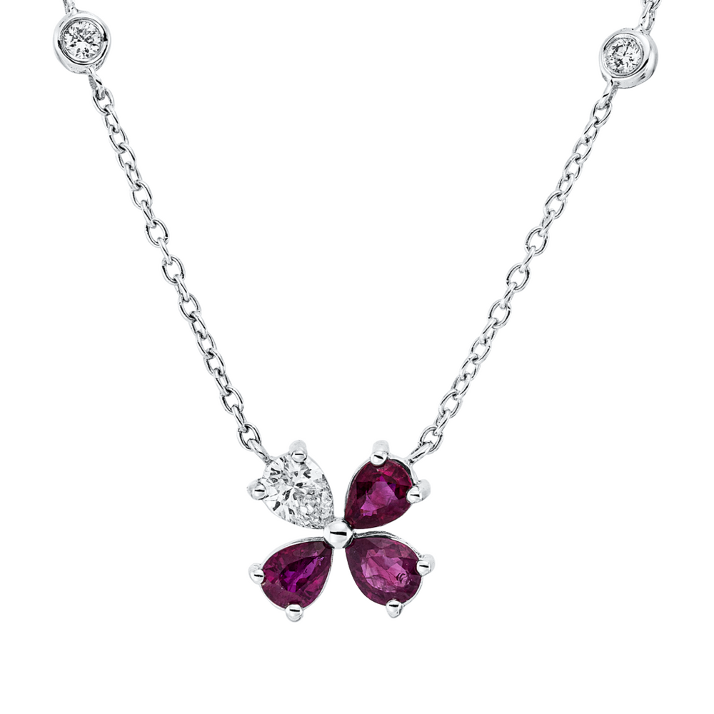 Brogle Classic necklace with ruby pendant