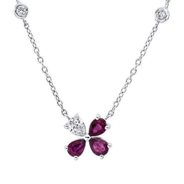 Brogle Classic necklace with ruby pendant