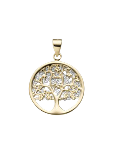 Brogle Classic bicolor tree of life pendant in gold Brogle Classic bicolor tree of life pendant in gold