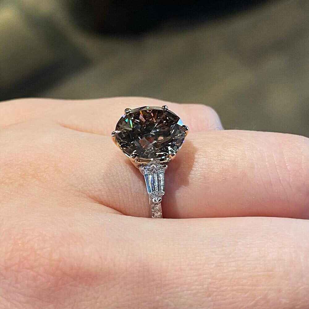 Brogle bicolor solitaire ring Brogle bicolor solitaire ring