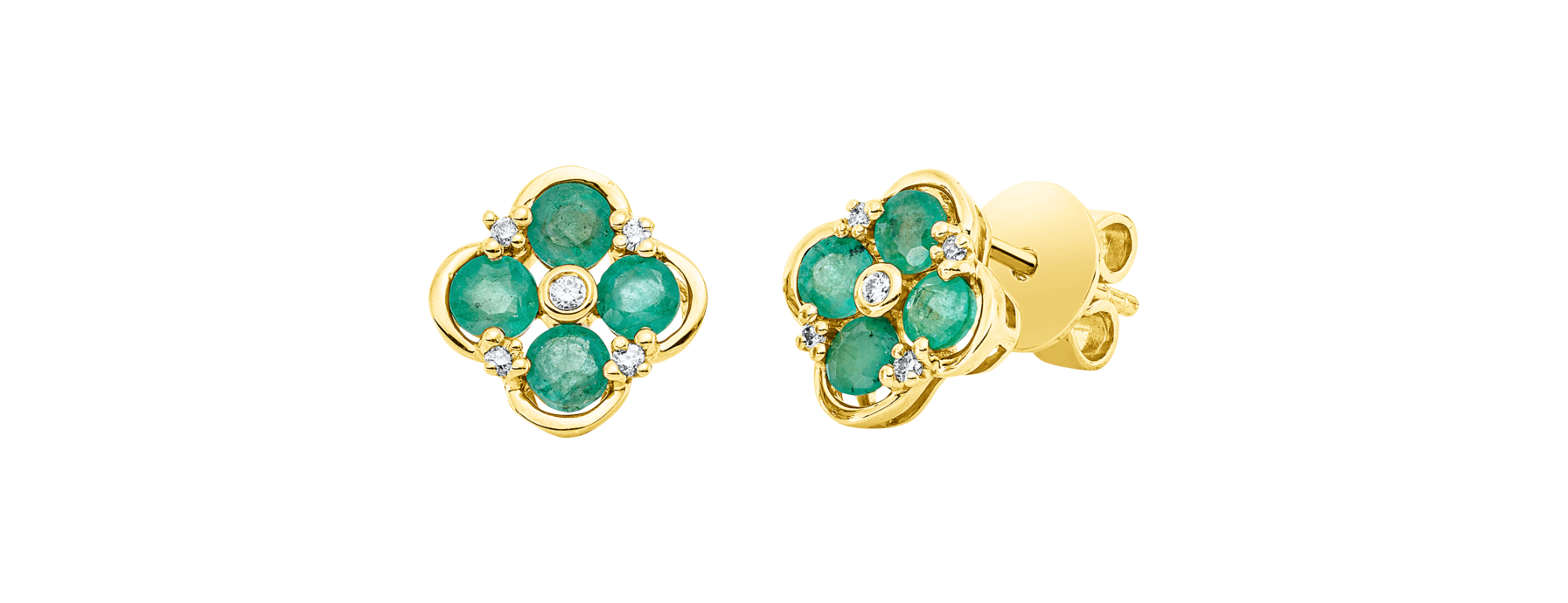 Brogle Classic Smaragdohrstecker