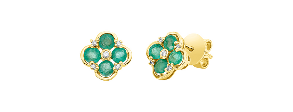 Brogle Classic Smaragdohrstecker