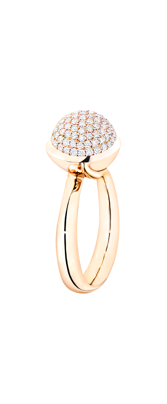 Tamara Comolli Bouton Pavé L Ring Tamara Comolli Bouton Pavé L Ring