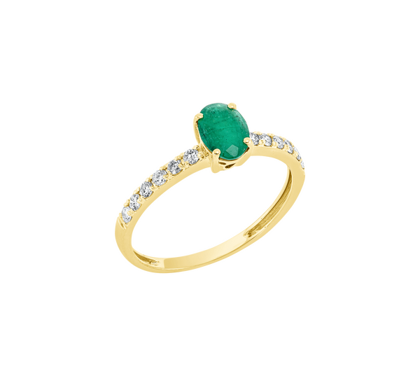 Brogle Classic emerald ring