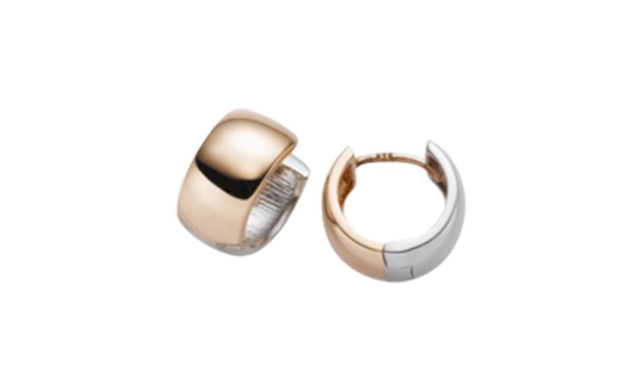 Brogle Classic Bicolor Goldcreolen 6,5mm Brogle Classic Bicolor Goldcreolen 6,5mm