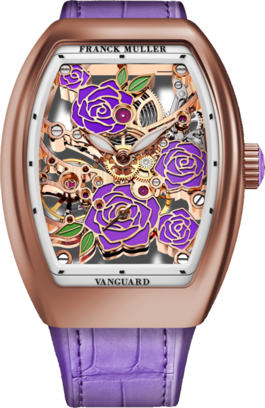 Franck Muller Vanguard Rose Skeleton 42.3 x 32mm Franck Muller Vanguard Rose Skeleton 42.3 x 32mm